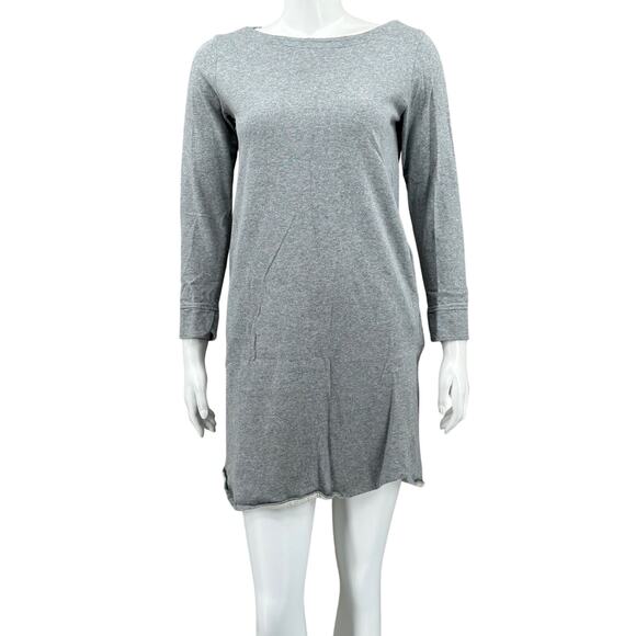 Urban Research Doors Dress Women 1 Gray Sweatshirt Organic Cotton Pockets Casual - Picture 1 of 10
